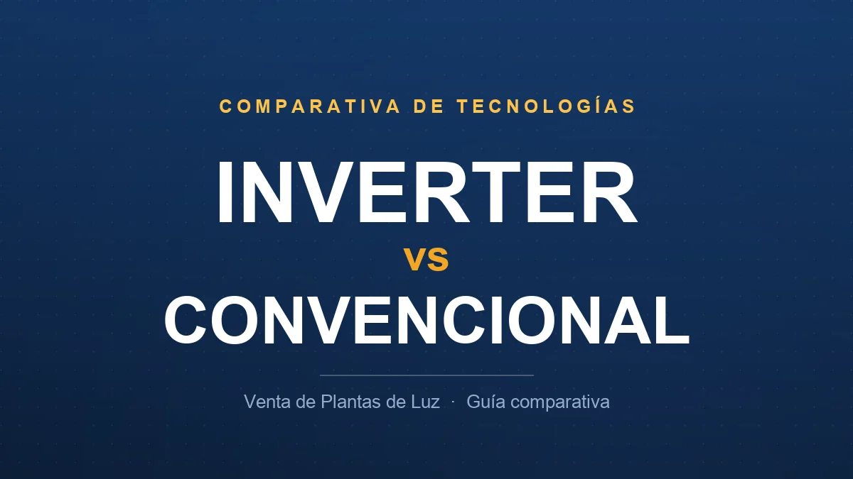 Comparativa visual entre un generador inverter y uno convencional