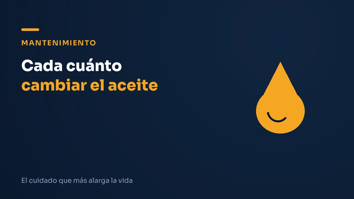 Ilustración editorial: cada cuánto cambiar el aceite