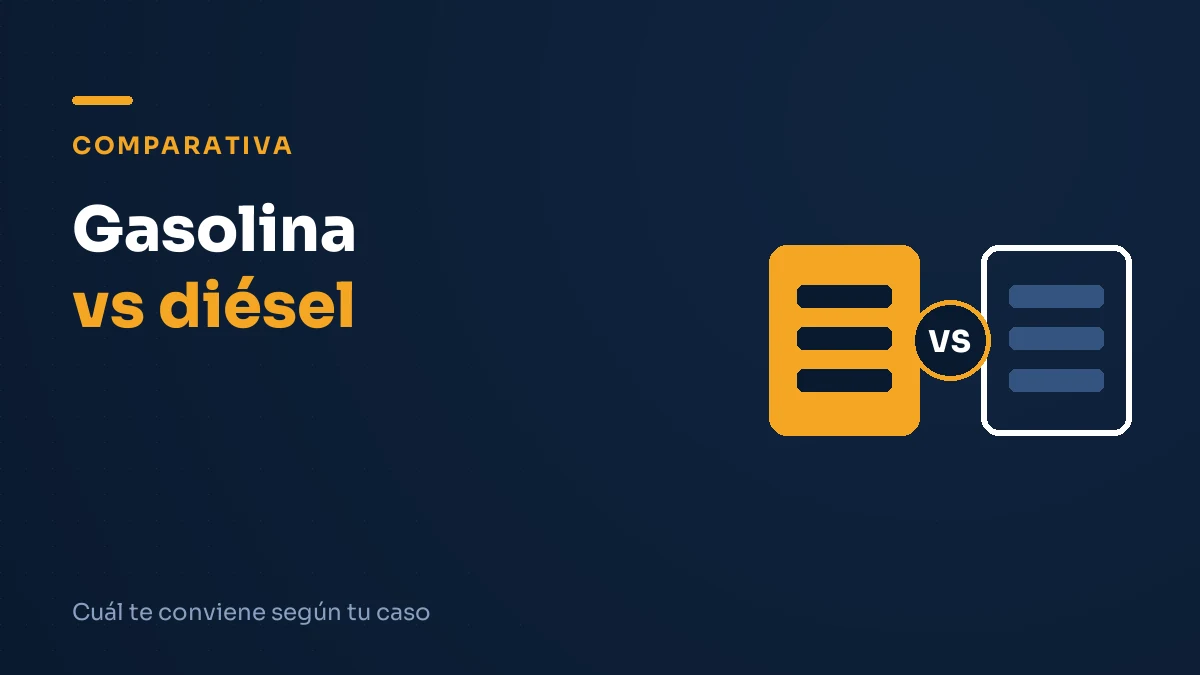 Ilustración editorial: gasolina vs diésel