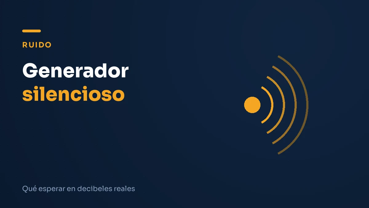Ilustración editorial: generador silencioso
