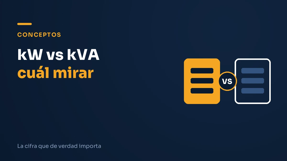 Ilustración editorial: kw vs kva cuál mirar