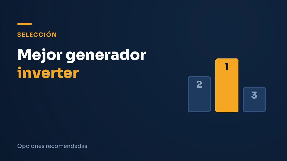 Ilustración editorial: mejor generador inverter