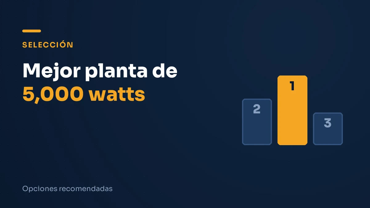 Ilustración editorial: mejor planta de 5,000 watts