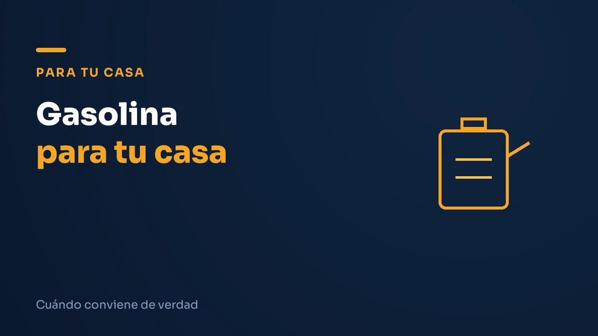 Ilustración editorial: gasolina para tu casa
