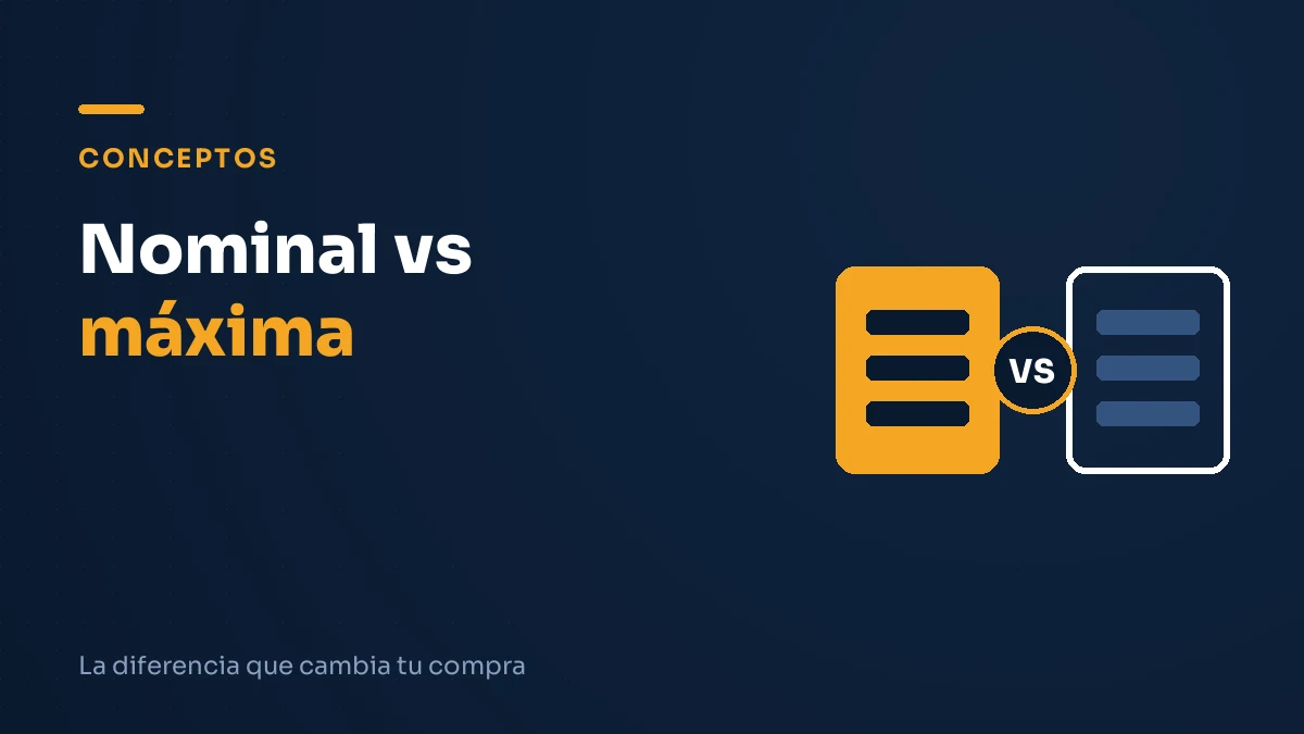 Ilustración editorial: nominal vs máxima