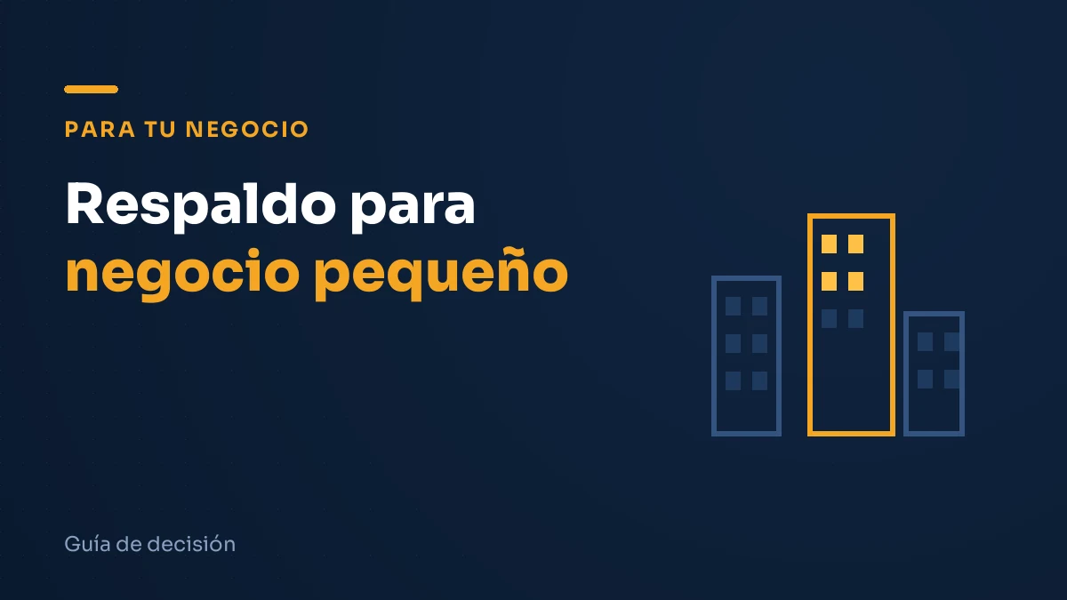 Ilustración editorial: respaldo para negocio pequeño